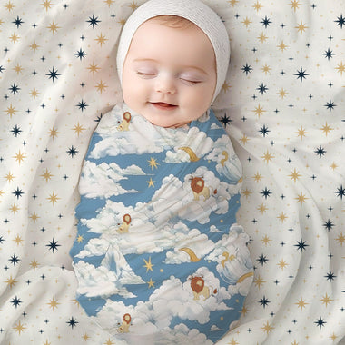 Muslin Swaddle Blankets, Celestial Dreams Collection, 2-Pack