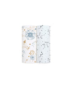 Muslin Swaddle Blankets, Celestial Dreams Collection, 2-Pack