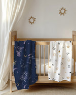 Muslin Swaddle Blankets, Celestial Dreams Collection, 2-Pack