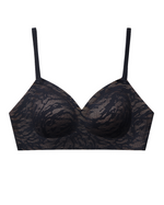 Comfort V-neck animal prints Mesh Lace Everyday Bras