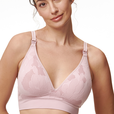 Seamless Comfort Hollow floral bra