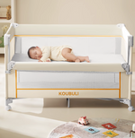 KOUBULI Cool Baby multifunctional crib patchwork queen size bed