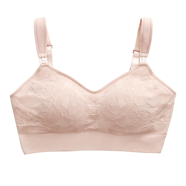 Seamless Comfort floral Hands free pumping bra