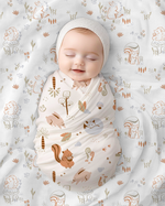 Muslin Swaddle Blankets - Enchanted Forest Collection 2-Pack