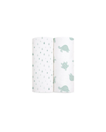 Muslin Swaddle Blankets, Ocean Wonder Collection, 2-Pack