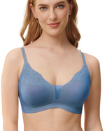 Comfort V-neck Mesh Lace Everyday Bras