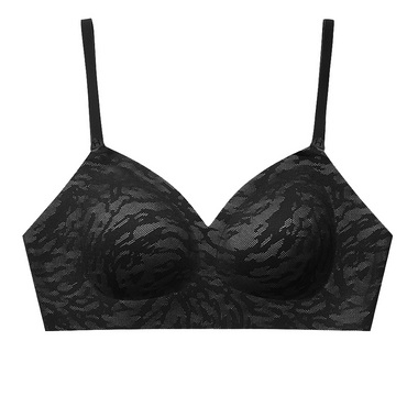 Comfort V-neck animal prints Mesh Lace Everyday Bras