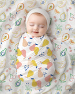 Muslin Swaddle Blankets - Fruit Collection 2-Pack
